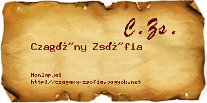Czagány Zsófia névjegykártya