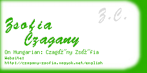zsofia czagany business card
